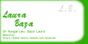 laura baza business card